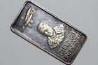 Charles Linbergh Our Greatest Americans 1 Troy Ounce Fine Silver 999 Bar Num5472