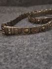 Vtg Handmade Ottoman Turkish Balkan    Woven Metal Mesh Ceremonial Belt 31  