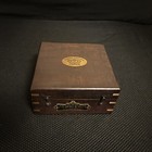 Real Working Brass Nautical Compass With Wooden Display Box