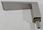 Roman Bathtub Faucet Deck Mount Brushed Nickel 3 Hole Brass 1 Handle Waterfall
