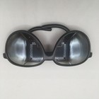 Vintage Rei Glacier Sunglasses Black Brown Tint Wrap Around Mountaineering Ski
