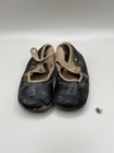 Antique Victorian Edwardian Children   s Black Leather Button Shoes 1895-1915 Baby