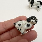 Vtg Set Of 2 Miniature Bone China English Springer Spaniel Dogs Puppy Figurines