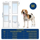 Naizea Dog Door For Sliding Glass Door 80 7-86 5 In Pet Door For Patio Slider