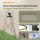 Muddy 16ft Liberty Tripod Stand Flex-tek Seat Elevated Outdoor Platform Freeship