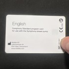 Medela Symphony Breast Pump Standard Program Operation Card - English  Tested