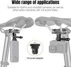 Aluminum Bike Tail Dual Clamp Mount With Selfie Stick Kit For Insta360   Adjusta