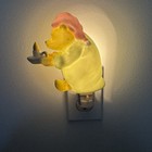 Disney Classic Ceramic Pooh Plug-in Night Light In Box - Tested  Very Good Cond 