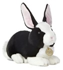  World Miyoni Dutch Rabbit Black And White 10  Plush 