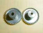 32 Tooth Metal Slot Car Crown Gear 48 Pitch 1 8  Axles   Set Screw Vintage Nos