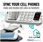 Panasonic Link2cell Bluetooth Cordless Dect 6 0 Expandable Phone Kx-tge474s