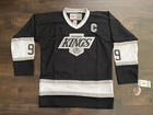 New Wayne Gretzky La Los Angeles Kings Black 1992-93 Throwback Ccm Nhl Jersey 99