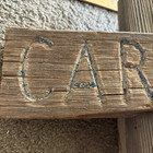 Vintage Wood  Carts Sign  Golf Course Advertising
