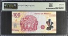 M475 Banco De Mexico 100 Pesos Commemorative 2010 P128d Pmg Sup  Gem Unc 67 Epq