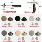 15 17 20mm Jeans Buttons Metal Buttons Snap Fastener Hammer On Jeans Replacement