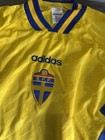 Sweden Home Football Shirt 1994 Soccer Adidas Jersey Rare Mens Yellow Size L