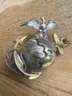 Pattern 1937 Usmc Officer Hat Ega Marine Corps Meyer Markings Ww2