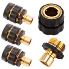 3 4   Garden Hose Quick Connect Solid Brass Quick Connector Garden Hose Fitting