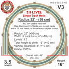 Ho Scale Single Track Helix For Model Trains Radius  22  Height 16   3 5 Levels