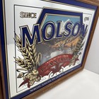 Vtg Molson Canada North America s Oldest Brewery Beer Mirror Sign 19 5    X 15 5   