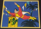 Shazam  Production Cel Of Shazam On Production Background And Framed - 1981