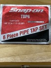 Snap- On Tools 5pc Pipe Tap Set Tdp6 1 4   -18 To 1   -11-1 2 Npt Missing 1 Tap Usa