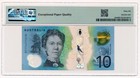 Australia Banknote 10 Dollars 2017 Pmg Ms 66 Epq Gem Uncirculated
