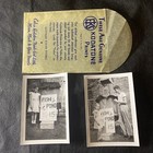 2 Kodak Photos Lot Little Girl Fish Pond Fishing 1940   s 10-15 Cents Camping