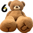 Giant 6ft Brown Teddy Bear     Huge Plush Toy     Soft Stuffed Animal Gift