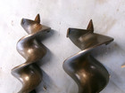 Pair Of Boring Machine Auger Bits - 1 1 2    2  Diameter