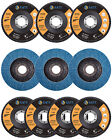10 Pack 4 5    X 7 8  Professional 40 Grit Zirconia Flap Discs Grinding Wheels T29