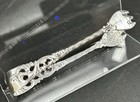 Antique  830 Bradrene Lohne - Bergen Norwegian Silver Sugar Tongs  14 46g