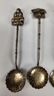 Vintage Sterling Silver Set Of 5 Japanese Figural Demitasse Spoons  950