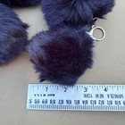 Lot Of Navy Blue Faux Fur Pom Poms