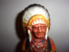 Native American Indian Chief 9 papermache Coin Piggy Bank