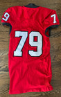 2016 Nc State Wolfpack Game Used Football Jersey Home Red  79 Adidas Xxl
