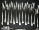 35 Pc Vintage International Court Sovereign Silverplate Flatware 1939 Art Deco