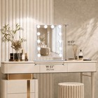 Hollywood Vanity Mirror With Lights 12 Led Bulbs 3 Color Modes Dimmable White