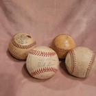 Vintage Group Of 4 Official League Baseballs Game Balls Stl Signatures Cork