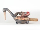 Contemporary Large Northwest Coast Style Rattle  Late 20th Century  15 1 2  X 5