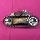 Vtg Marx Tin Litho Wind Up E12 Tank Army Toy Working