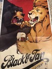 Vintage Anheuser Busch Beer Original Advertising Poster 12x21 Bar Decor Dbl Side