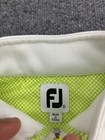 Foot Joy Golf Jacket Women s Small White Fleece Full Zip Midweight Logo