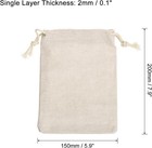 6 Pack Canvas Coin Money Sack Bags Bank Coin Deposit Sacks With Drawstring