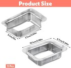 2 Pack 2 x3  Aluminum Rain Gutter Downspout K-style Drop Outlet