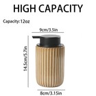 Ceramic Foaming Soap Dispenser  12oz Bathroom Hand 12oz  Brown