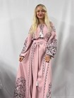 Exclusive Ukrainian Embroidered Maxi Dress  Vyshyvanka  Custom Size colour