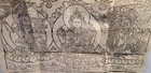 Antique Mongolian Tibetan Buddhist Woodblock Print On Paper