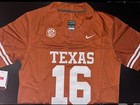 Arch Manning Burnt Orange Texas Longhorns Jersey Field Fuse Stitched 16 Nwt