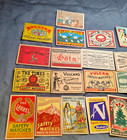 18 Vintage Swedish Matchbox Labels Sweden Fighting Bulls Vulcan Rose Ring  l4 